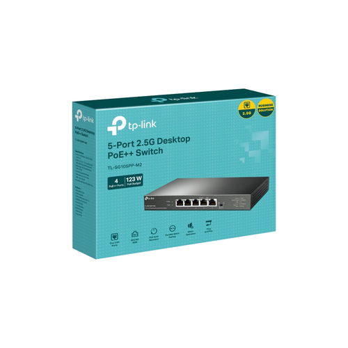 TP-LINK 5-portni 2.5G mrežni switch s 4 PoE++ portova slika 4