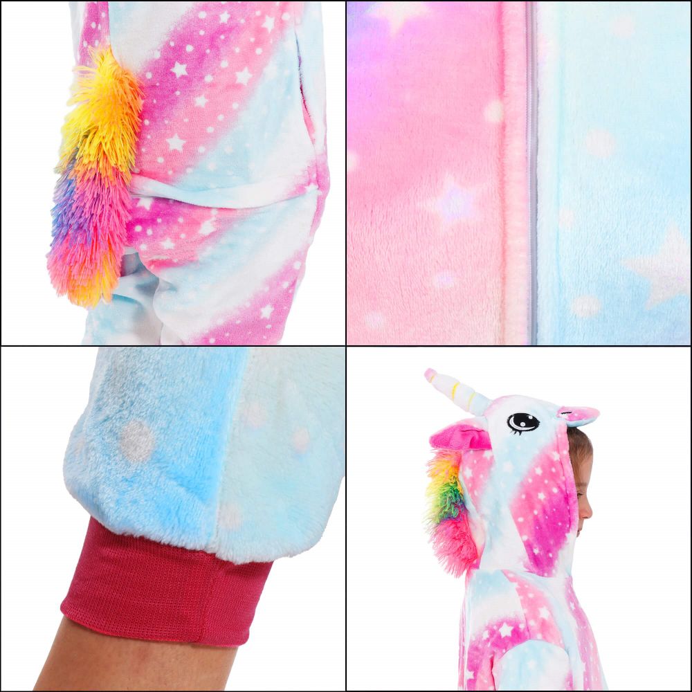 Unicorn pidžama 130 - 140 cm slika 5