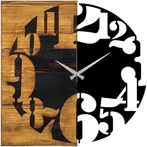 Wallity Ukrasni drveni zidni sat, Wooden Clock 3 slika 5