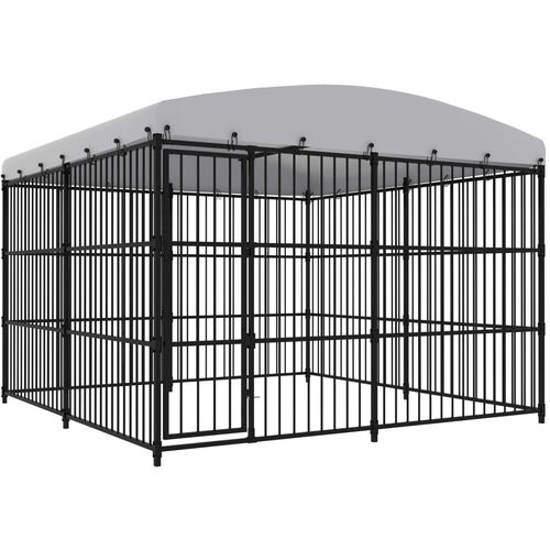 Vanjski kavez za pse s krovom 300 x 300 x 210 cm slika 1