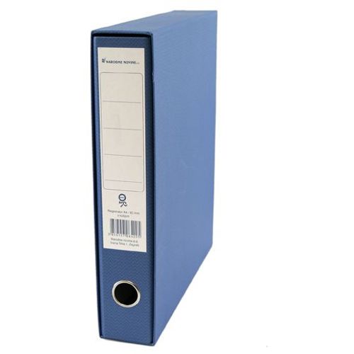 Registrator s kutijom A4, 6 cm, Nano, plavi slika 2