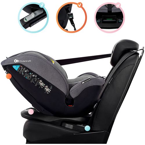 Kinderkraft autosjedalica XPEDITION 0-36 kg Isofix, siva slika 37