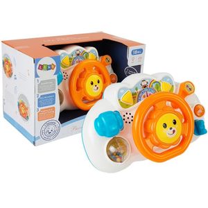 Interaktivni edukativni volan za bebe Lion - narančasti