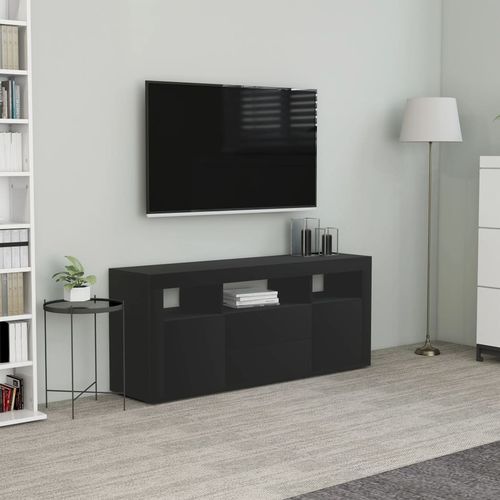 TV ormarić crni 120 x 30 x 50 cm od iverice slika 3