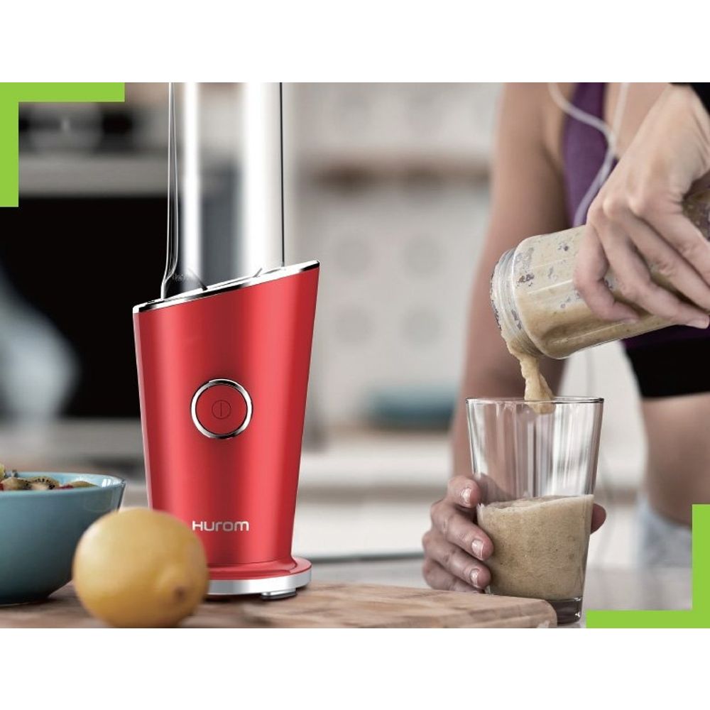 Hurom Mini Blender sa dvije posude, Crveni slika 15