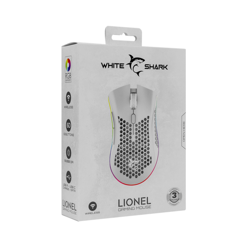 WS WGM 5012 LIONEL, Whireless Mouse White slika 5