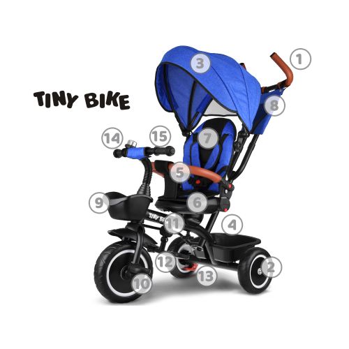 Tricikl Tiny Bike 3u1 – Blue slika 4