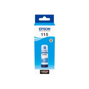 Tinta Epson 115, C13T07D24A, EcoTank, Cyan, ink bottle 