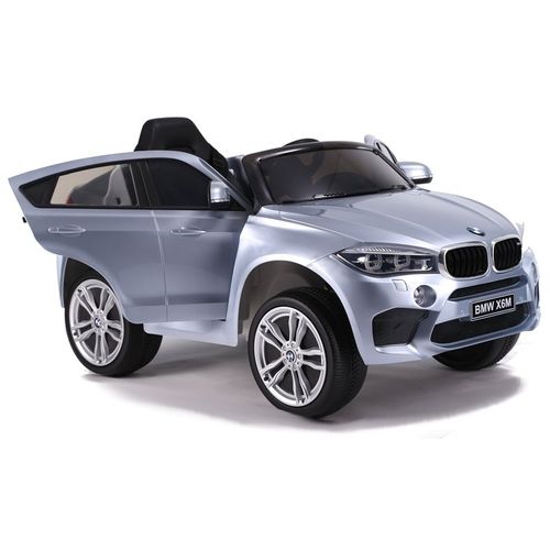 Licencirani auto na akumulator BMW X6 - sivi/lakirani slika 4