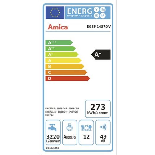 Amica ugradbena perilica posuđa EGSP 14870 V  ( 1100362 ) slika 4