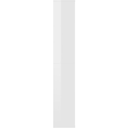Sobna pregrada / ormarić sjajni bijeli 100x24x140 cm od iverice slika 33