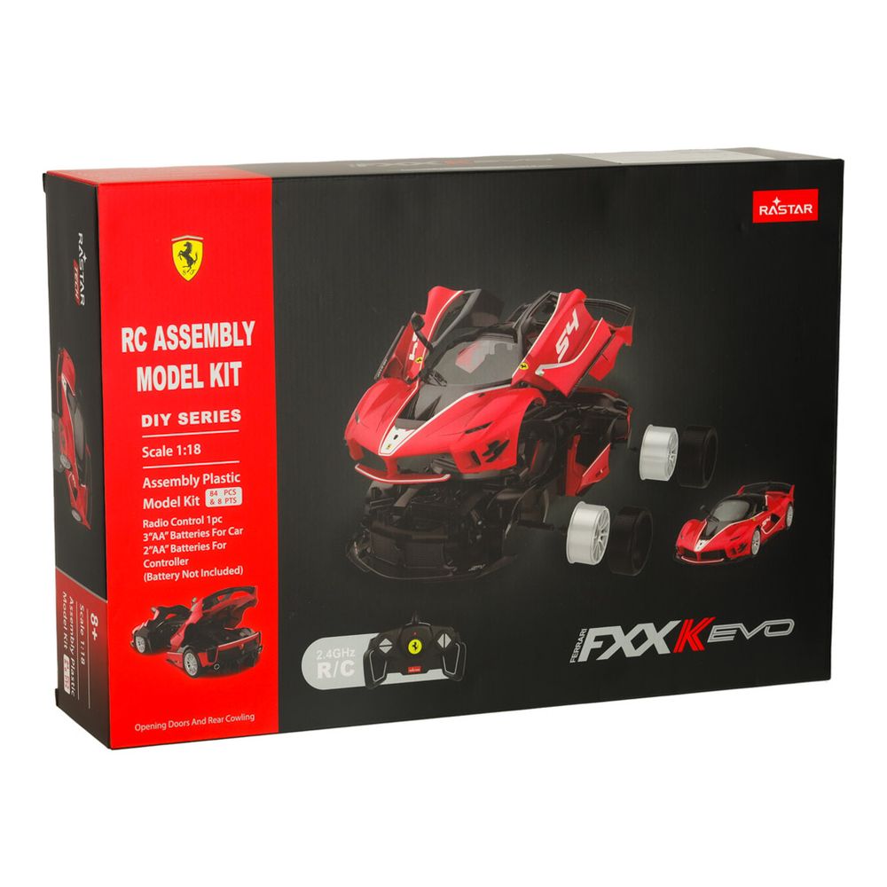 RASTAR Auto Ferrari FXX-K Evo / Kit za sklapanje na daljinsko upravljanje 1:18  slika 1