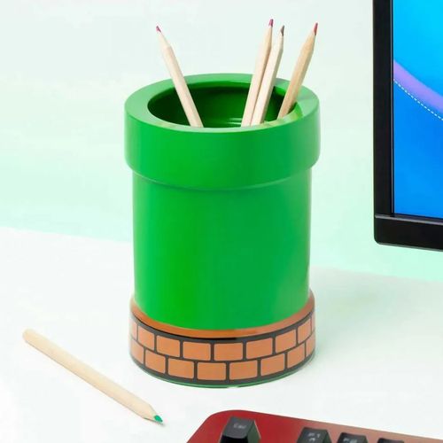 Super Mario Pipe Plant & Pen Pot slika 2