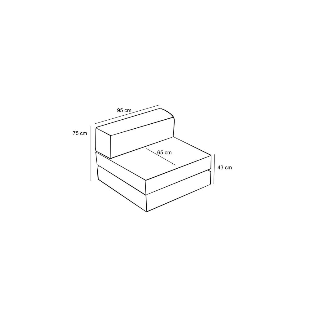 Comfort - Antracitna v2 Antracitna Sofa za Jednu Osobu slika 5