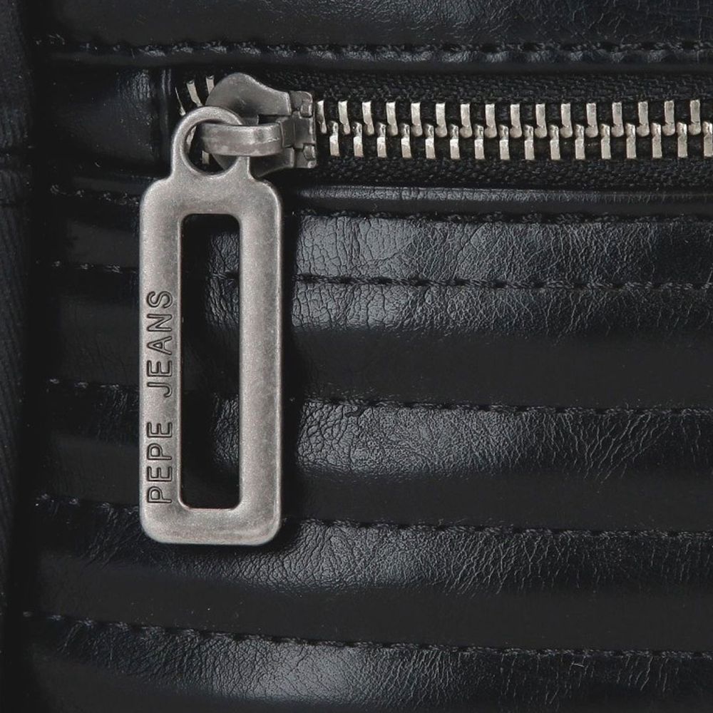 Pepe Jeans torba na rame 42 cm ženska, biker 7156641, crna slika 9