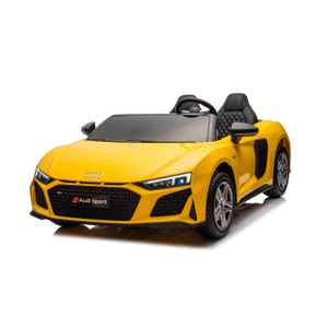 Licencirani auto na akumulator Audi R8 Spyder LIFT - dvosjed - žuti