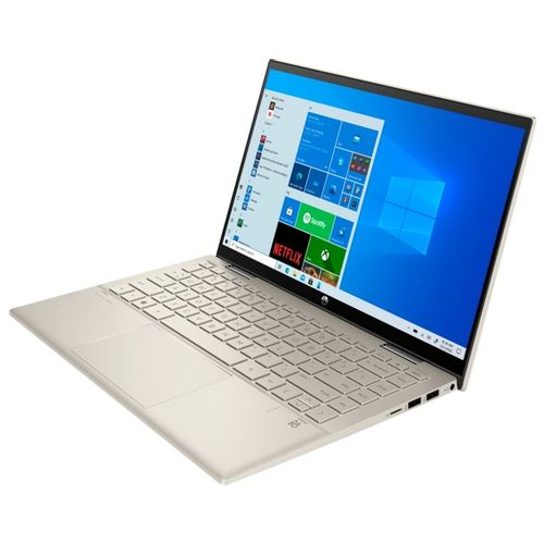 HP consumer 725T1EA HP Pavilion x360 Convertible 14-dy1110nm, Intel Core i7-1195G7, 16GB DDR4-3200 RAM, 1TB PCIe NVMe M.2 SSD, 14" IPS FHD 1920x1080 multitouch, Intel Iris X Graphics, 1 USB-C 3.2, 2 USB 3.1, 1 HDMI 2.0, BT 5.2, FP, Windows11Home, YU, Warm gold slika 2