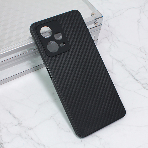 Maska Carbon fiber za Xiaomi Redmi Note 12 Pro 5G (EU) crna slika 1