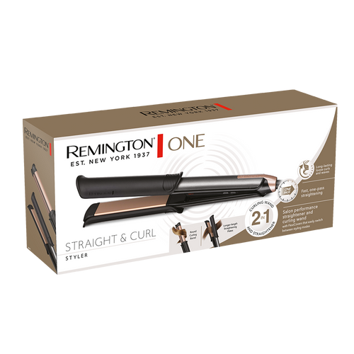 Remington uređaj za ravnanje kose ONE Straight & Curl Styler S6077 slika 3