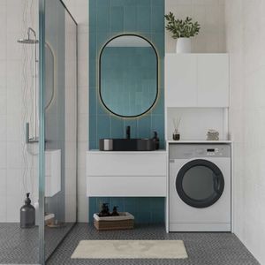 Adr-482-Bb-1 Bijeli Kabinet za Veš Mašinu