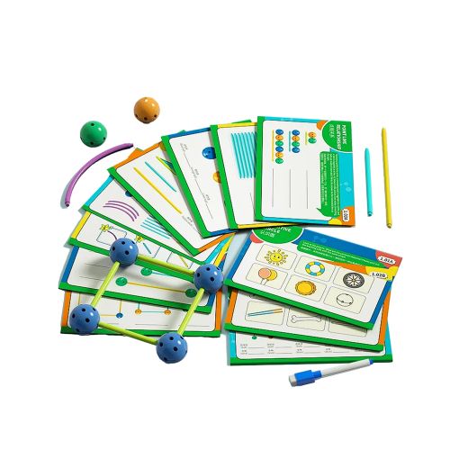 Set 3D konstruktivnih geometrijskih kockica - 142 elemenata slika 4