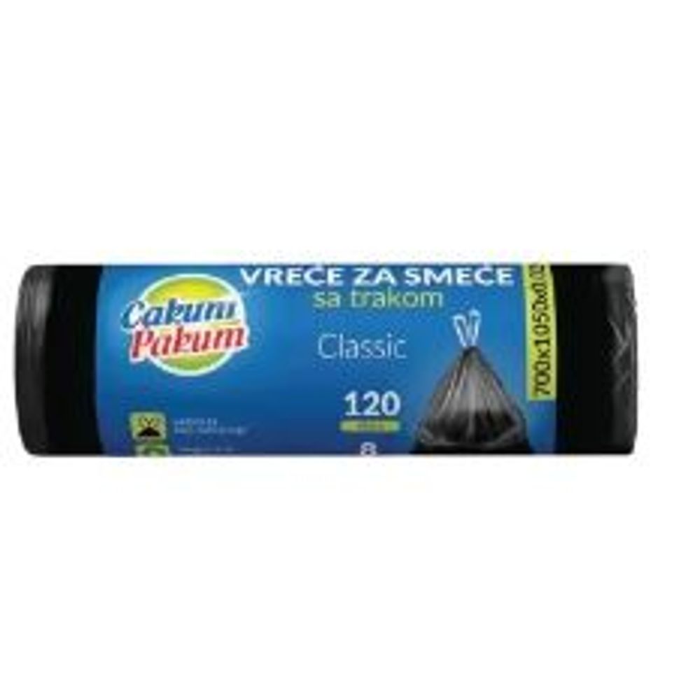 Cakum Pakum Vreće za smeće PEHD 120L Classic 8/1 slika 1