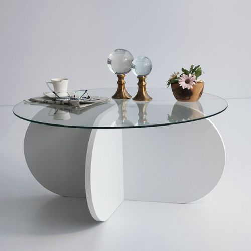 Bubble - White White Coffee Table slika 7
