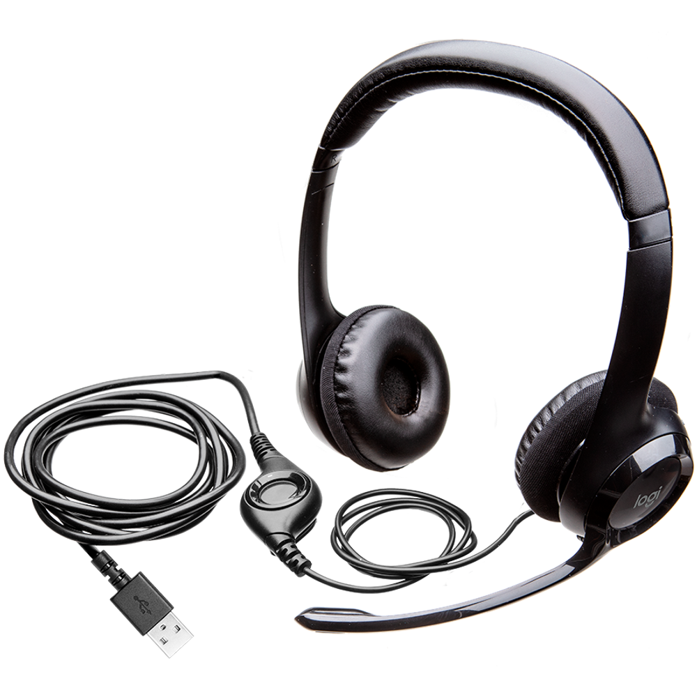 LOGITECH H390 Žičane Slušalice - Crne - USB slika 1
