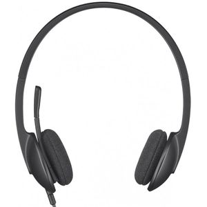 LOGITECH H340 Corded Headset - BLACK - USB