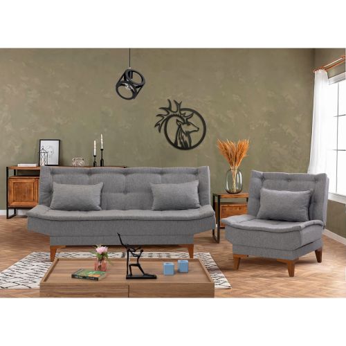 Santo-TKM04-1008 Sivi Sofa-Bed Set slika 2