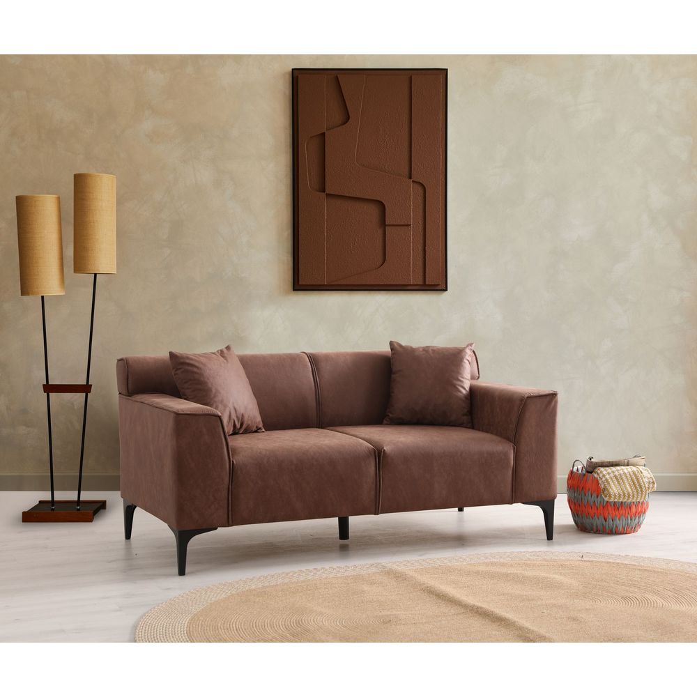 Dvosjed Sofa Nova Petra 2 - boje: kesten slika 1