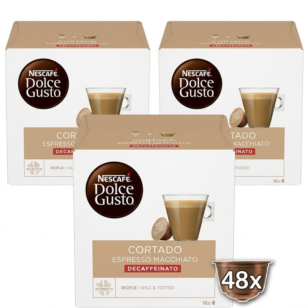 Nescafe Dolce Gusto Cortado Espresso Decaf / bez kofeina / 48 kapsula XXL slika 1