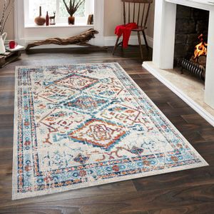 Vintage 7661  White
Turquoise Carpet (200 x 290)