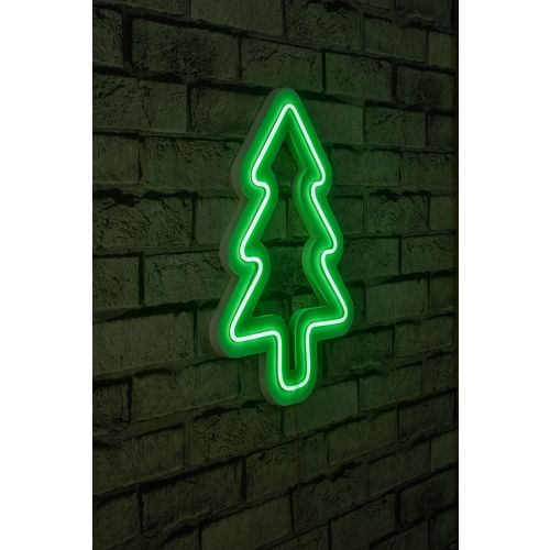 Wallity Ukrasna plastična LED rasvjeta, Christmas Pine - Green slika 1