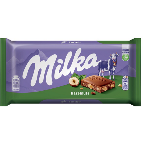 MILKA Čokolada HAZELNUTS 80G slika 1