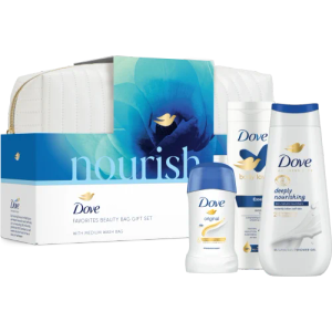 Dove Poklon set Original (gel za tuširanje, losion za tijelo, dezodorans u stiku, neseser)
