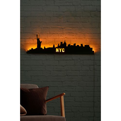 Wallity Ukrasna LED rasvjeta, NYC Skyline - Yellow slika 3