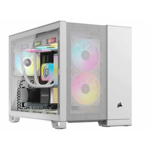 CORSAIR 2500D AIRFLOW Mid-Tower/ATX/kaljeno staklo/bez napajanja/bela Kućište  slika 1