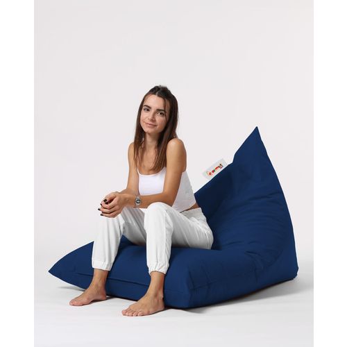 Atelier Del Sofa Vreća za sjedenje, Pyramid Big Bed Pouf - Dark Blue slika 5