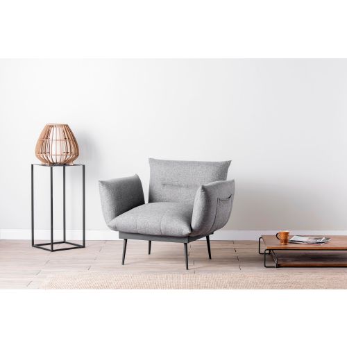 Atelier Del Sofa Fotelja, Sivo, Jax Solo - Grey GR110 slika 1