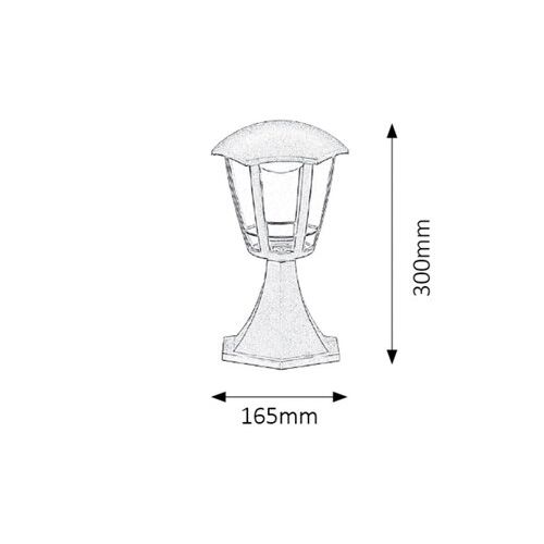 Rabalux Sorrento spoljna Podna lampa H29cm LED8Wm.crnaIP44 Spoljna rasveta slika 5