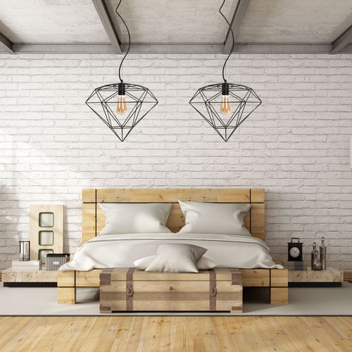 TOOLIGHT VISEĆA SVJETILJKA DIAMOND METAL LOFT BLACK APP563-1CP slika 22