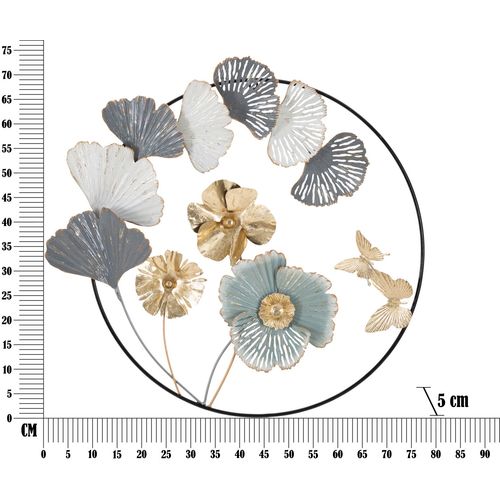 Mauro Ferretti Zidna metalna dekoracija campur okrugla cm 78,5x5x74 slika 6