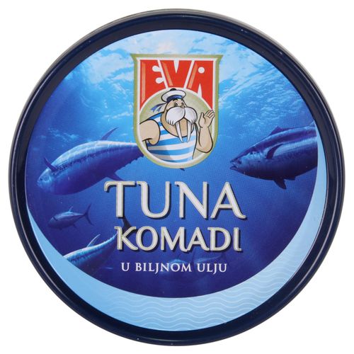 Eva tuna komadi u biljnom ulju limenka 160 g slika 1