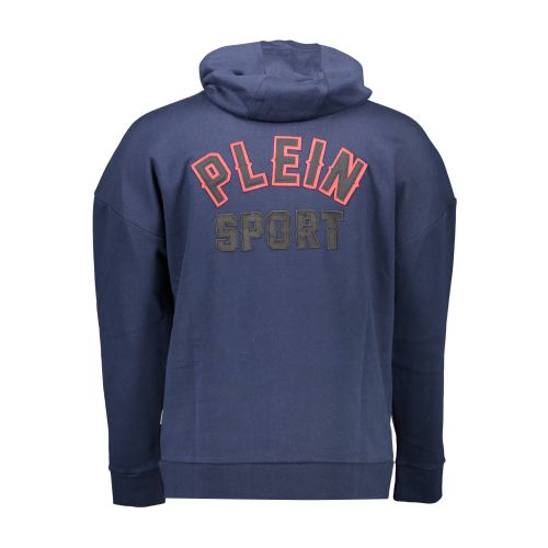 PLEIN SPORT MEN'S BLUE SWEATSHIRT WITH ZIP slika 2