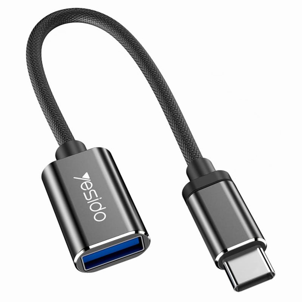 USB-C na USB-A OTG adapter Yesido GS01 crni slika 1