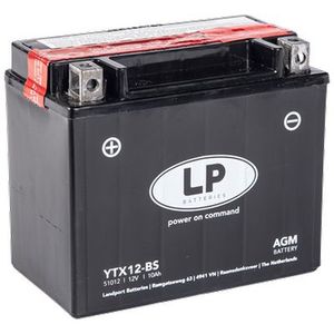 Akumulator za motocikl LANDPORT AGM 12 V 12 Ah +L