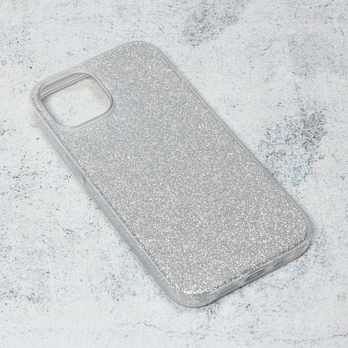 Maska Crystal Dust za iPhone 14 6.1 srebrna slika 1