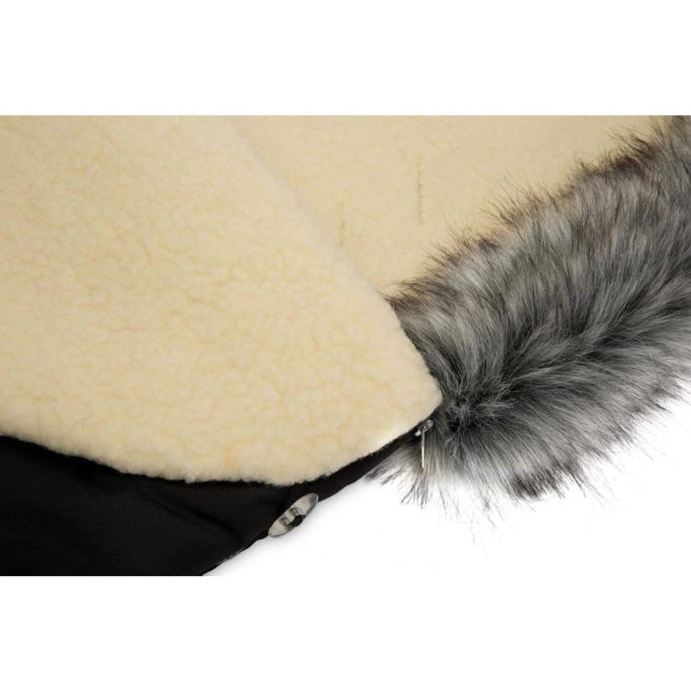 Eskimo romper torbica – crna/vuna slika 3