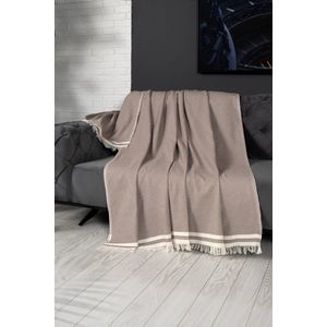 Sofa pokrivač Alinda - smeđa boja